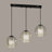 Modern 3-Light Crystal Pendant Chandelier