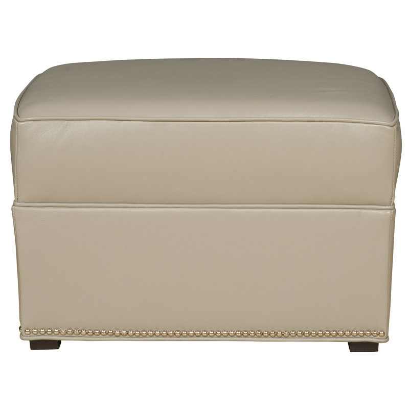 Repose-pieds en cuir Liz, Cassonade Gatsby