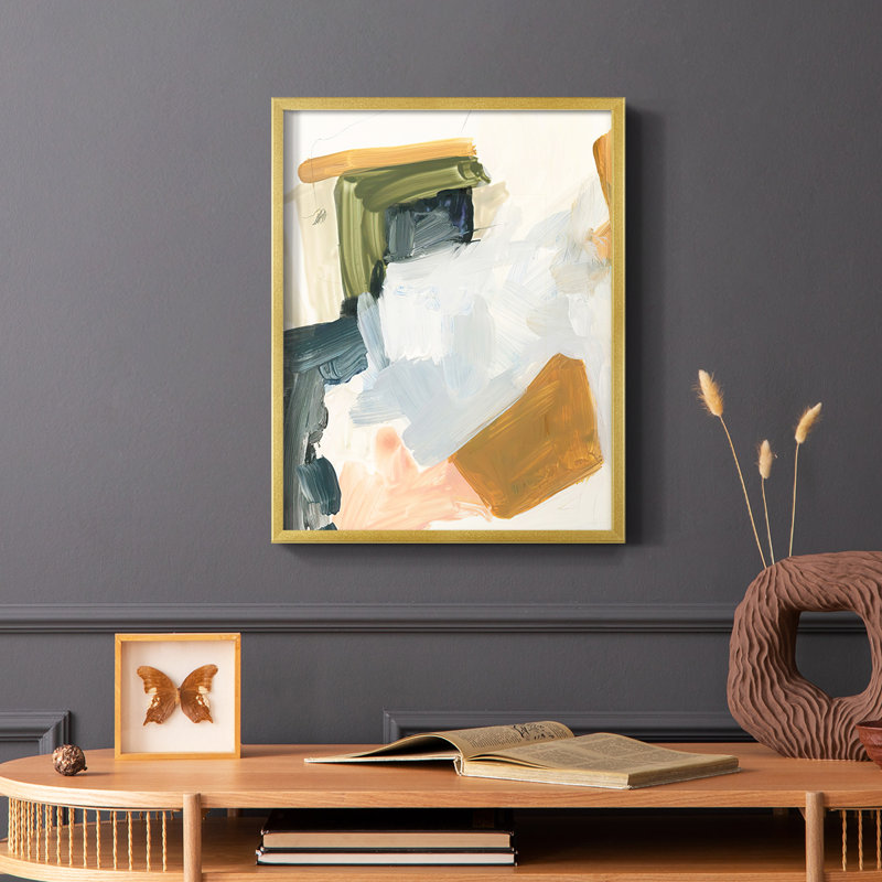 Palette Meld I, reproduction encadrée - bois massif, H 20 po x l 16 po