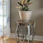 Williston Forge Fayean Solid Wood Drum End Table & Reviews | Wayfair