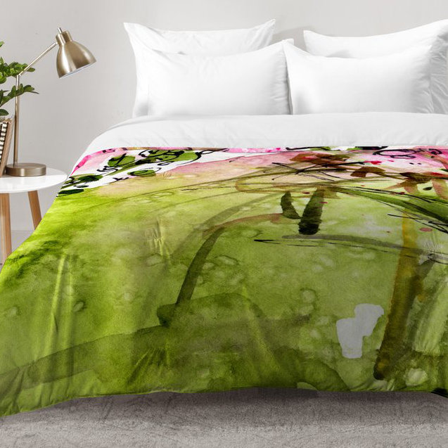 Ginette Fine Art Modern & Contemporary Polyester Abstract Comforter, Twin XL Comforter + 1 Standard Sham