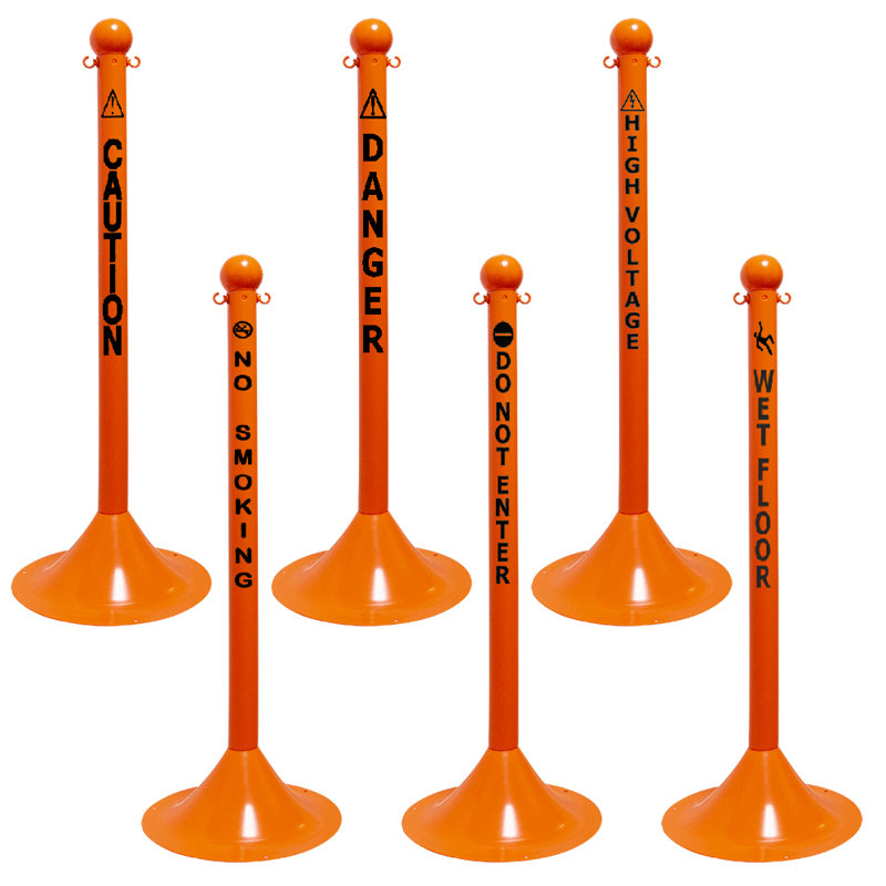 Poteau orange Mr. Chain Safety, Orange