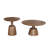 Transitional Solid Hand-made Mango Wood Round Coffee Table