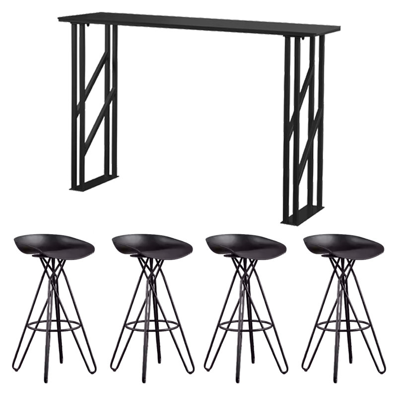 Anza, Black, Black, 41.3"H x 78.7"L x 15.7"W