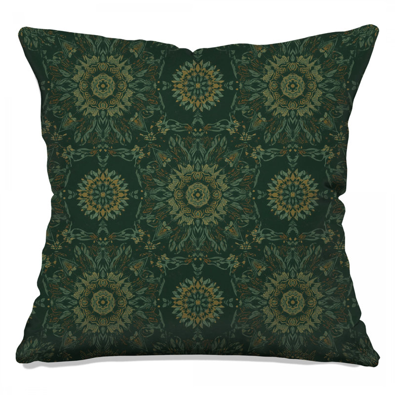 Floral Mandala Pattern Double Sided Throw Pillows, 20 x 20 inches