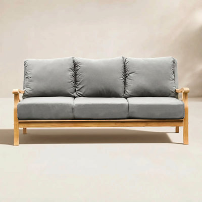 Brunswick 76" Teak Patio Sofa