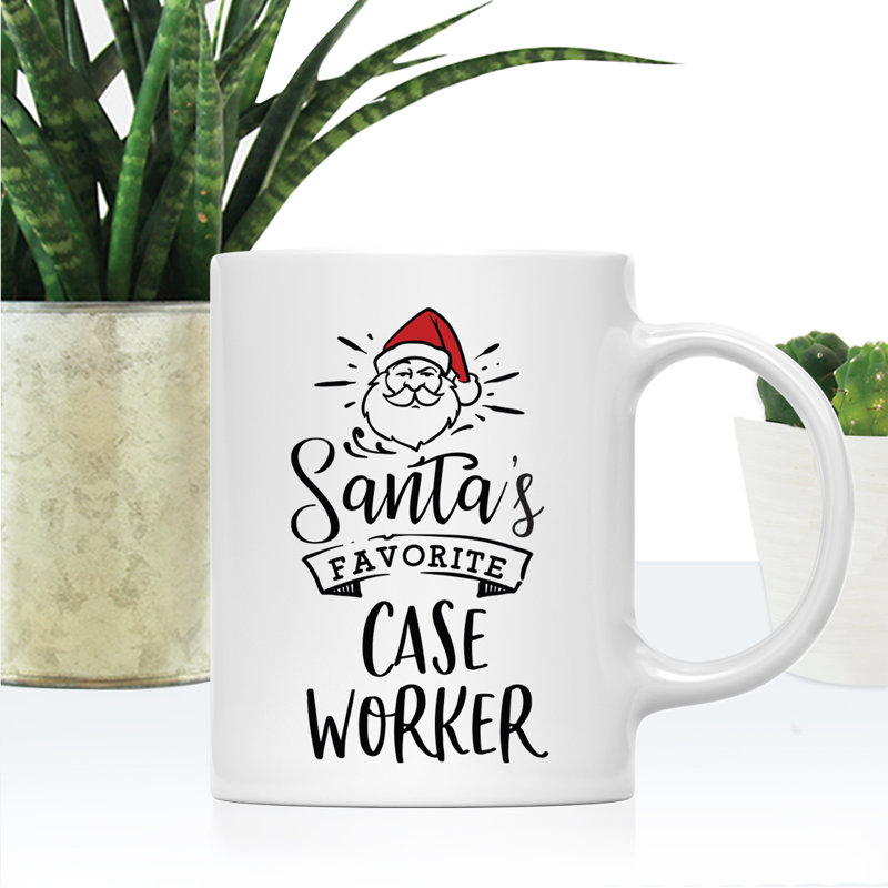 Grande tasse à café Tuileries, « Santa's Favorite Case Worker »