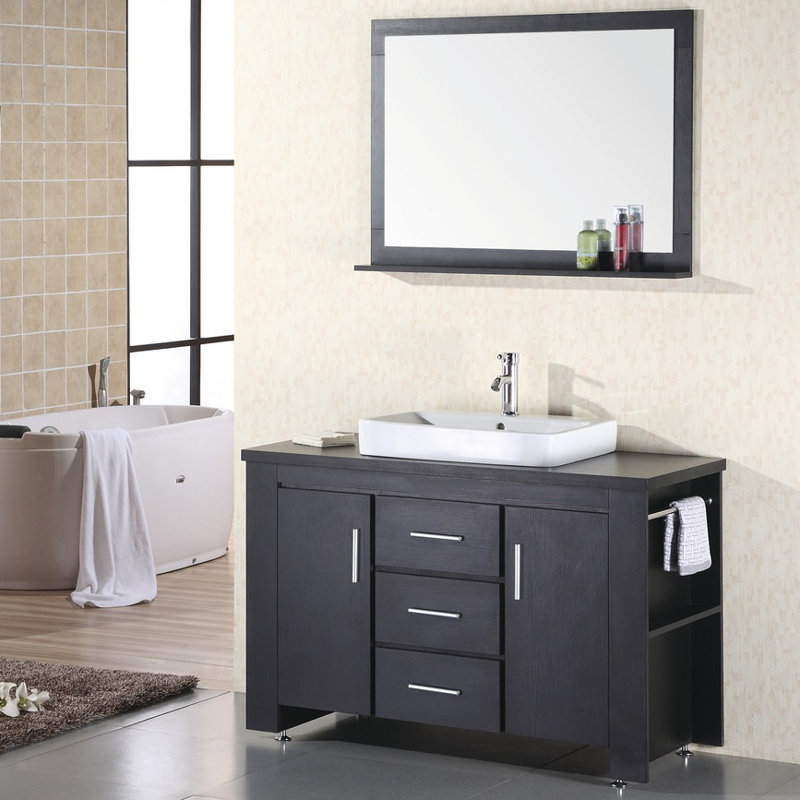 Kirkby 48'' Single Bathroom Vanity with Manufactured Wood Top