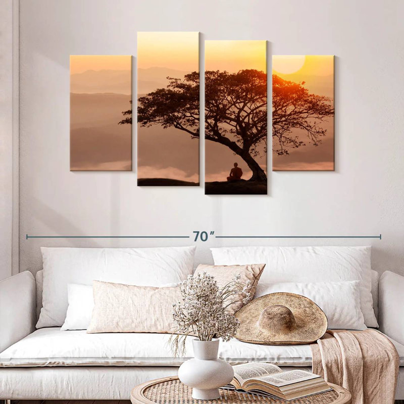 Adella Monk Under A Tree, 32" H x 52" W