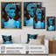 Claro Retro Haute Couture, femme afro-américaine I sur toile-611846189-611846190