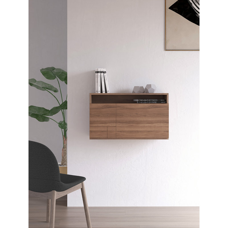 Fryman Floating Desk, Walnut