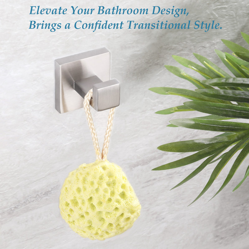 Wall Mounted Towel Hook, Brushed