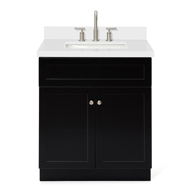 Ensemble de meuble-lavabo simple 31 po Hamlet, Noir