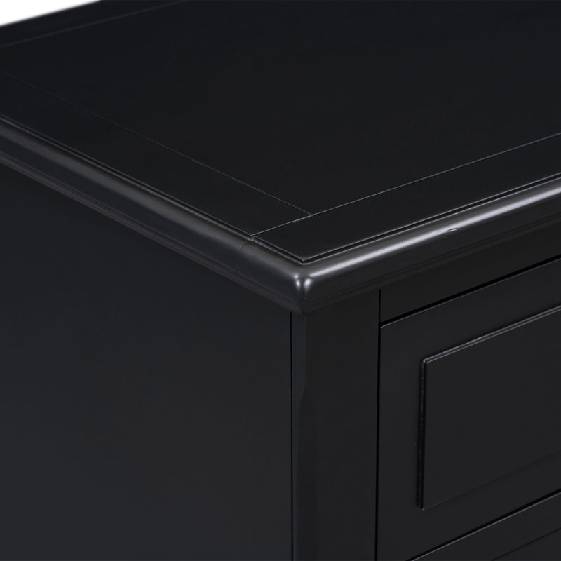 U_Style 28''Painted Nightstand With 3 Drawers And Smooth Gliding Rails ,Simple Bedside Cabinet With Metal Handle, Minimalist Sofa Side Table With Rubber Legs For Bedroom Sofa Couch Office