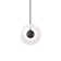 Cymbal 1 - Light Black/Clear LED Single Pendant
