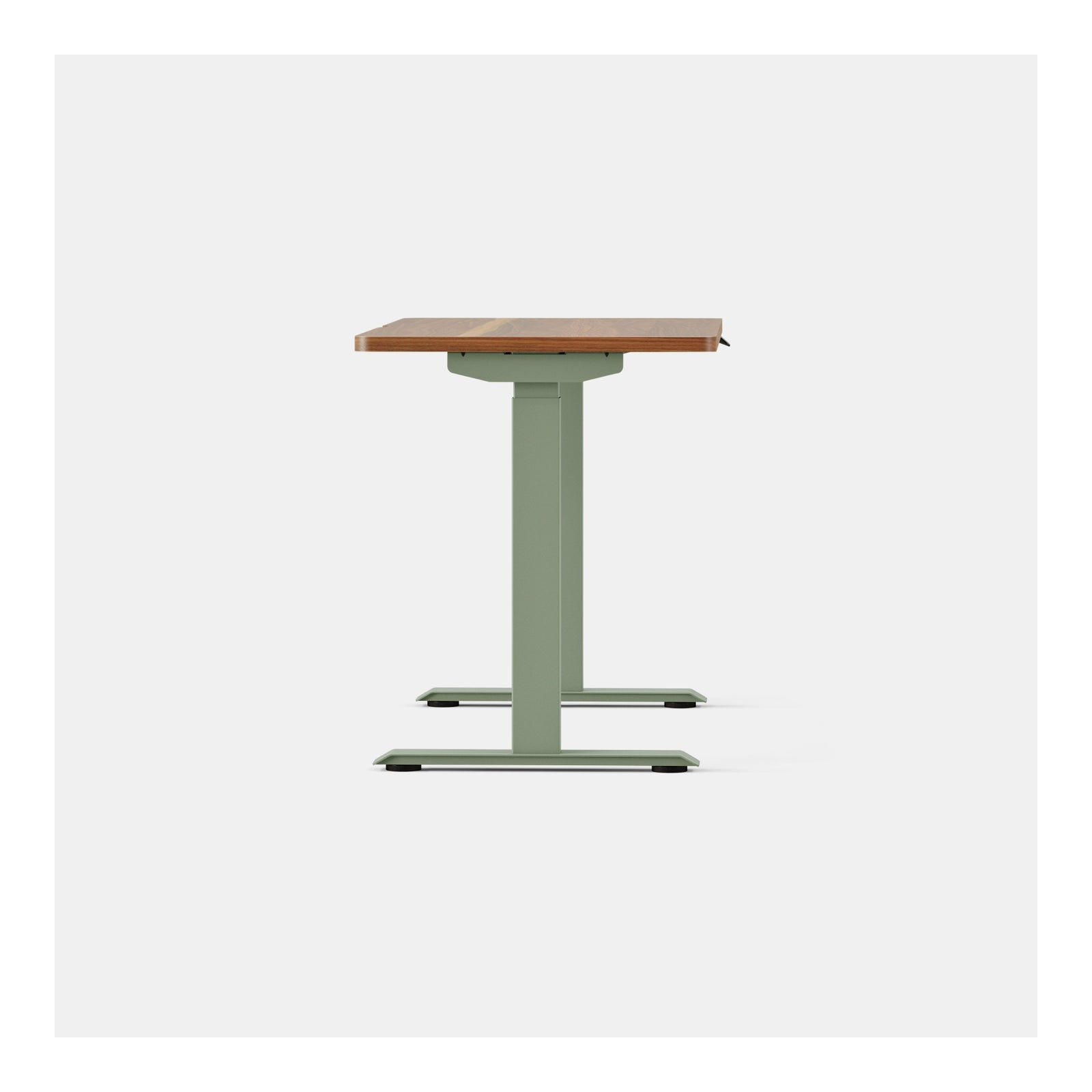 Duo Standing Desk, 47.3" H x 48" W x 24" D, Sage, Walnut