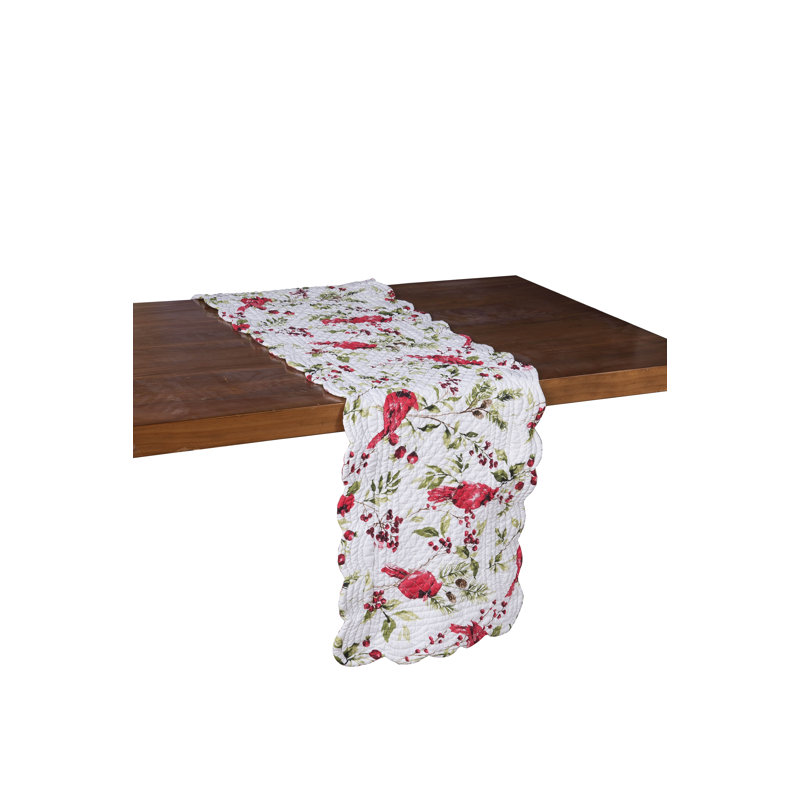 Rosalind Cardinal Quilted Runner