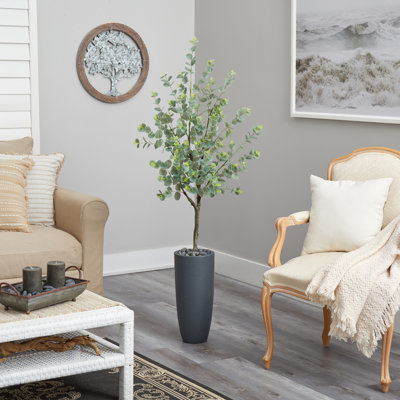 Arbre d'eucalyptus artificiel 60 po en pot