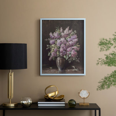 Vintage Floral Print CCLXVIII Framed Print - Solid Wood