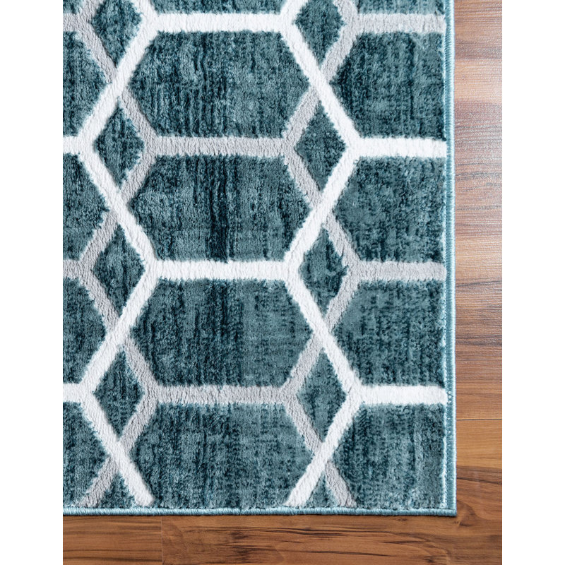 Clidy Abstract Indoor Rug, Rectangle 9' x 12'