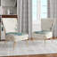 Damas / Abstrait / Motif - Chaise d'appoint rembourrée traditionnelle-73624351