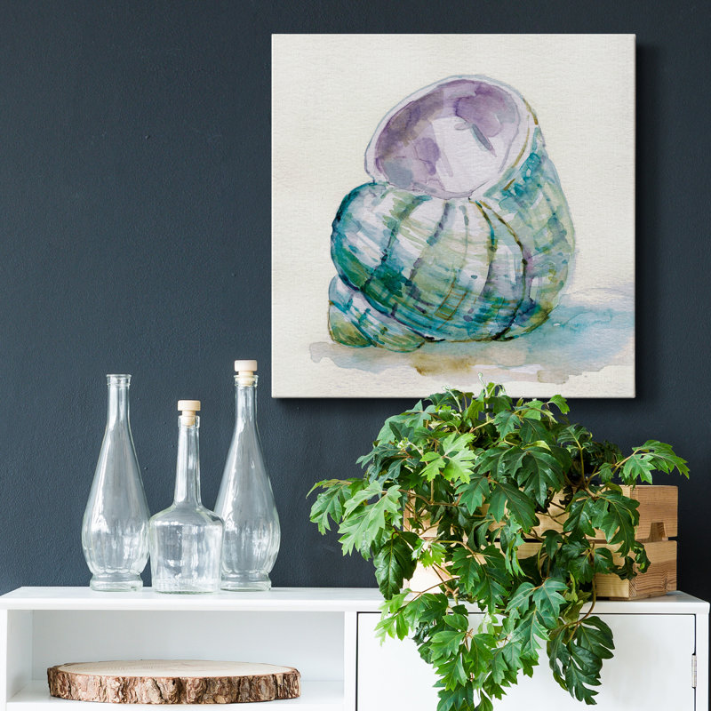 Malecon Shell V - reproduction d'art sur toile tendue, H 10 po x l 10 po x P 1,5 po