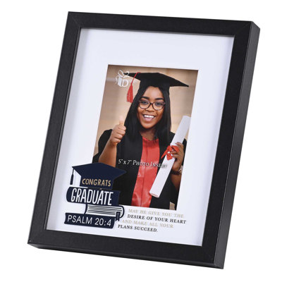Black Picture Frame with Mat