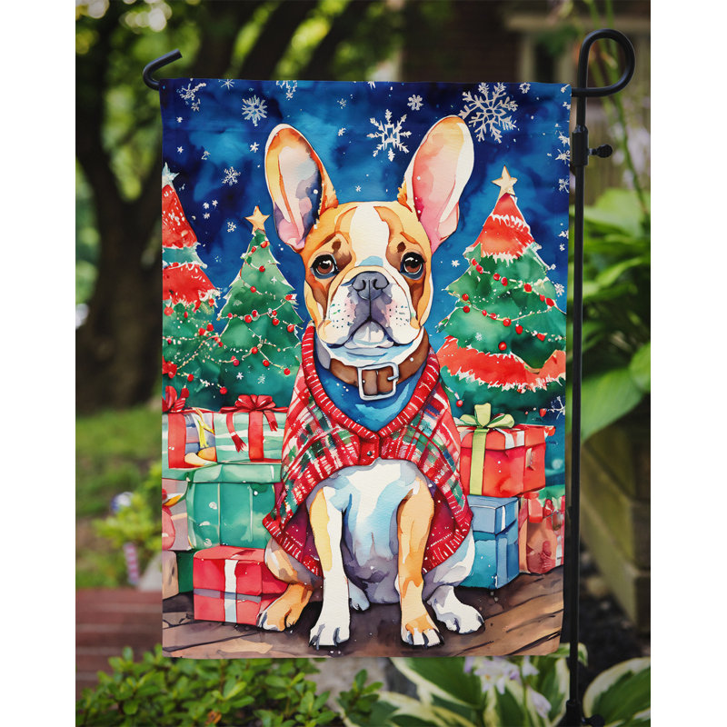 Polyester double face Noël, H 15,5 po x l 11,25 po