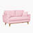Artina 65'' Square Arm Loveseat-1936660078
