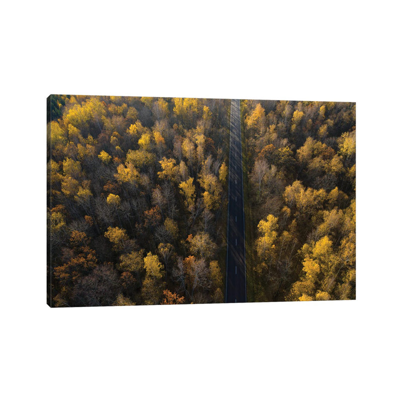 Road 1 Piece Wrapped Canvas Wall Art, 30.48 cm H x 45.72 cm W