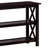 Deep Merlot Sofa Table With 2Shelf