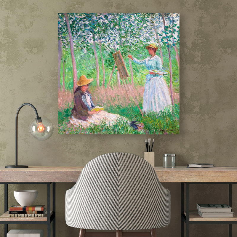 In The Woods At Giverny by Claude Monet - Wrapped Canvas Print, 70cm H x 70cm W x 4cm D