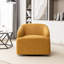 Fauteuil demi-tonneau pivotant en similicuir Broderic-1979426731
