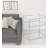 Imelida 27" Clear Glass And Iron End Table With Mirrored Shelf-467521295