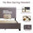Upholstered Platform Bed Frame, Adjustable Headboard No Box Spring Needed-105497464