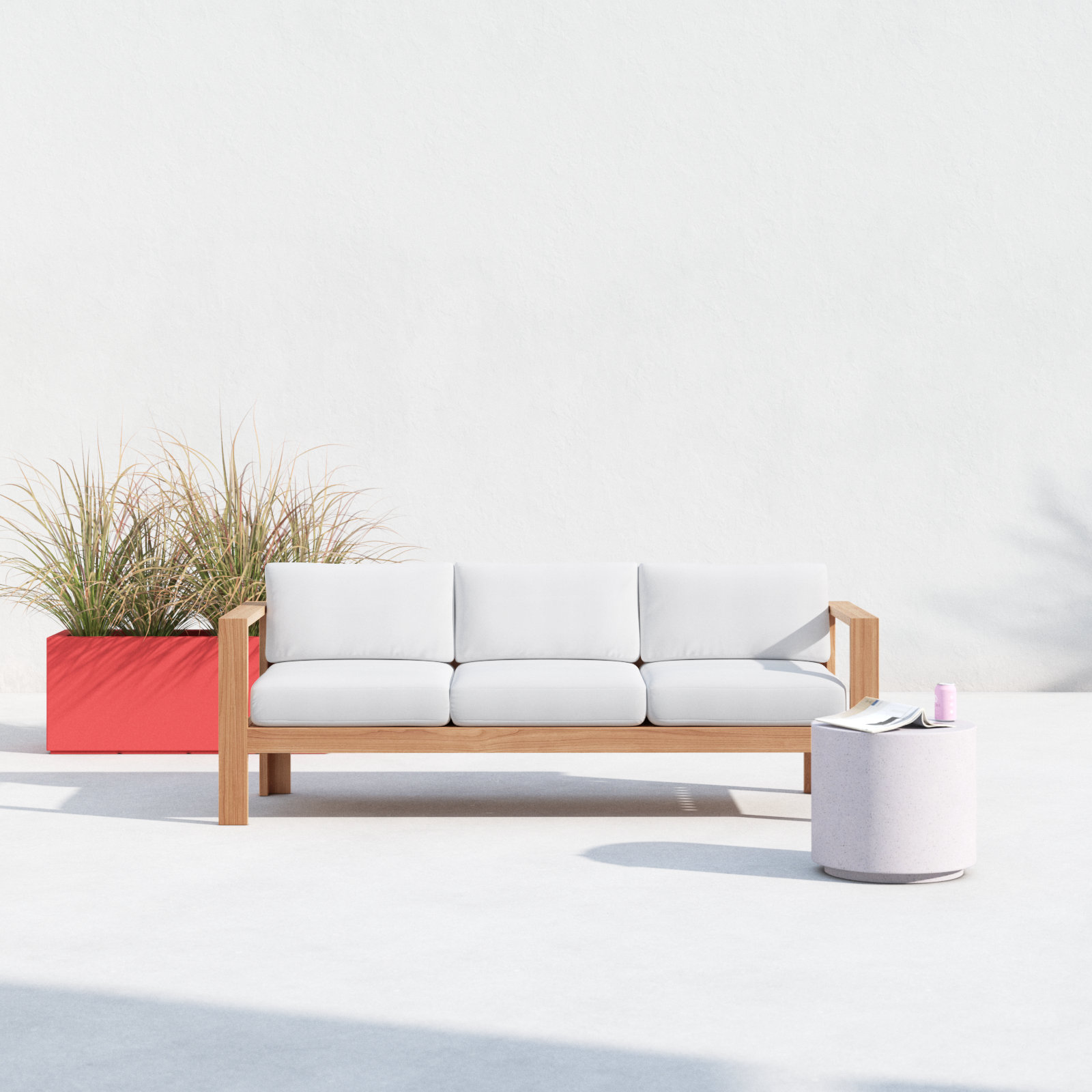 Sonoma 89" Sunbrella® Patio Sofa, Canvas Natural Sunbrella® Canvas