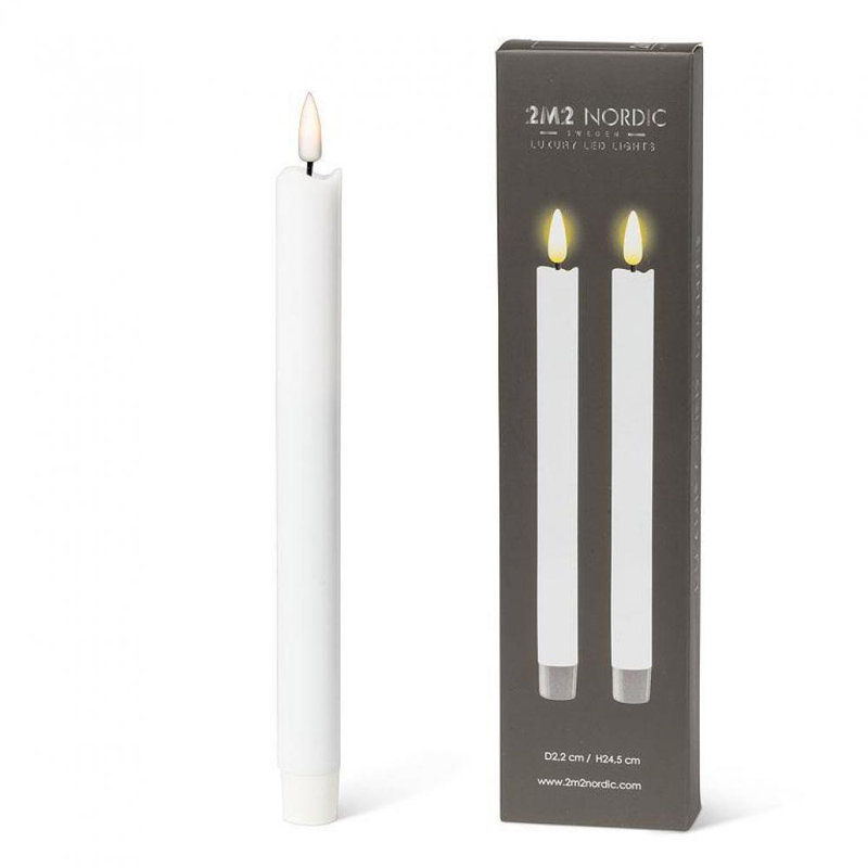 Bougie sans flamme et sans parfum, Blanc