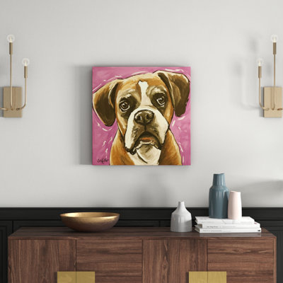 Boxer Cam by Lee Keller - Wrapped Canvas Painting