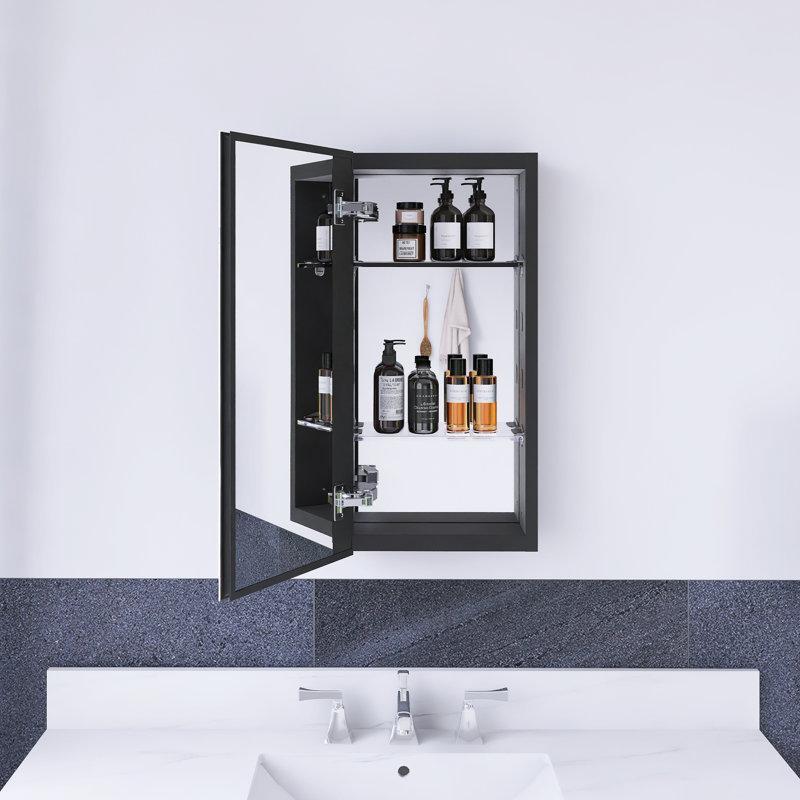 Pharmacie rectangulaire 12 "avec miroir
