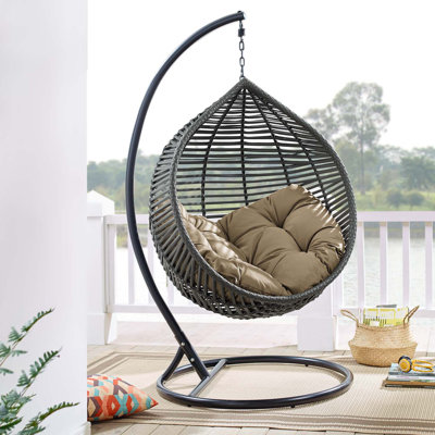 Balancelle d'extérieur Iwal Teardrop par Havenside Home par Modway