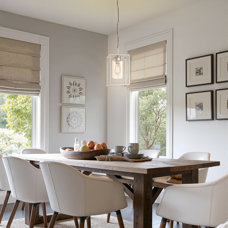 Single Lantern Pendant With Clear Glass Shade