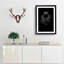 Black Panther in the Shadows in Abstract - Picture Frame Graphic Art Print on MDF-55686348-55686351