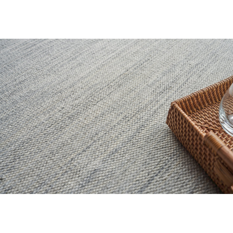 Kashmir Area Rug in Light Silver, Rectangle 6' x 9'