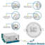 Ensemble de luminaires encastrés ultra minces sélectionnables CCT