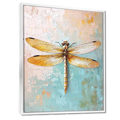 Dragonfly In The Morning II - Dragonfly Wall Art Living Room