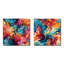 Correena - Ensemble de 2 collages carrés abstraits-101846787-101846786