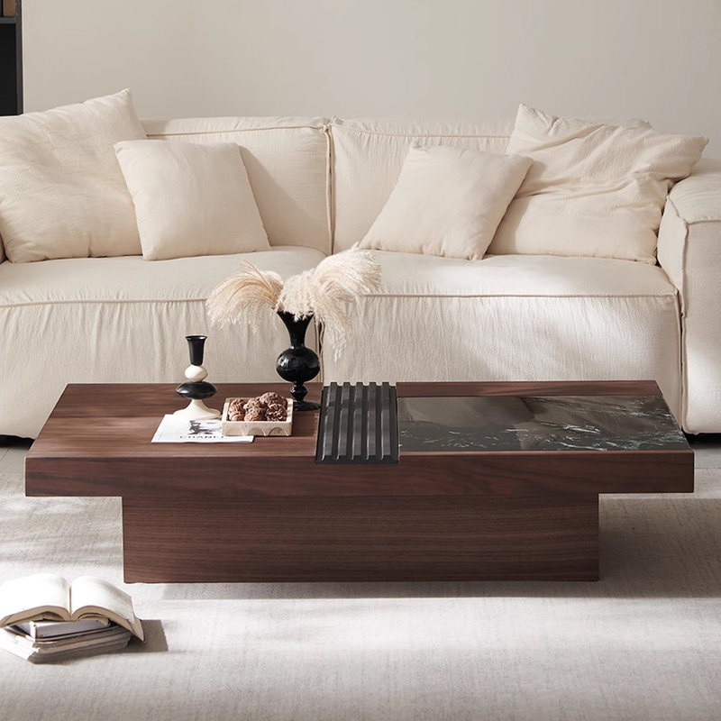 Table basse en bois massif de luxe