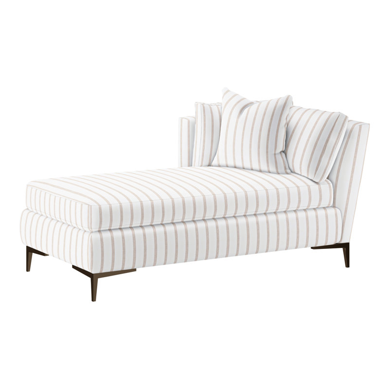 Aiden Chaise Lounge, Antique Bronze, Left Hand Facing, Bond Linen (Performance fabric) 1086-92