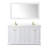 Avery 60'' Double Bathroom Vanity with Marble Top-97812924-97812921