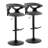 Laksh Swivel Upholstered Adjustable Height Counter Stool with Metal Frame